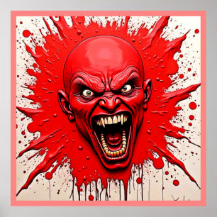Affiche Red Demon Fury Art