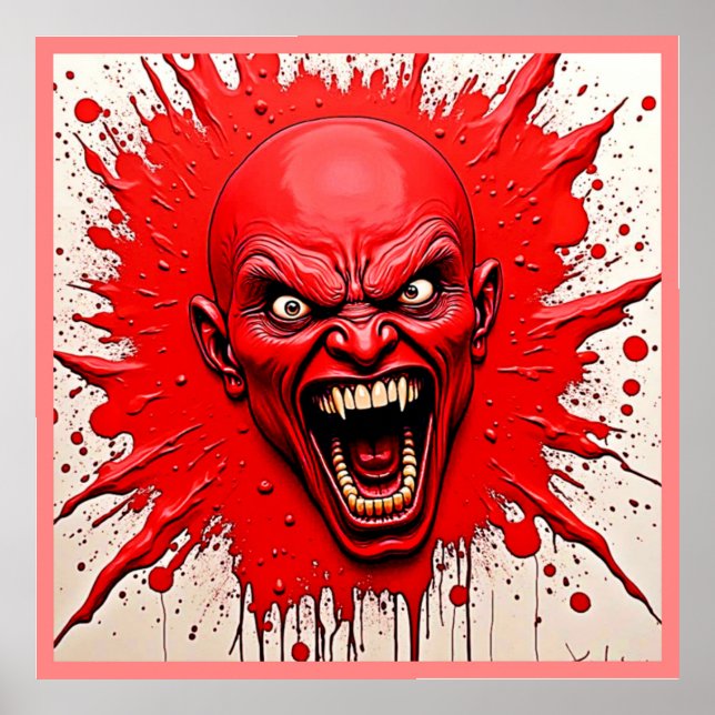 Affiche Red Demon Fury Art (Devant)