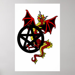 Affiche Red Dragon and Pentacle