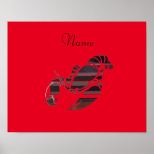 Affiche Red Maine Lobsters Thunder_Cove