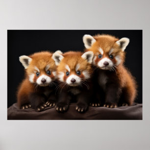 Affiche Red Panda Wild Animal Portrait Nature Beauté