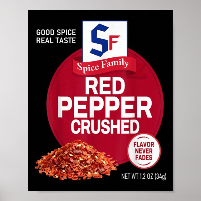 Affiche Red Pepper Crushed Sce Group Family Matching Hallo (Devant)