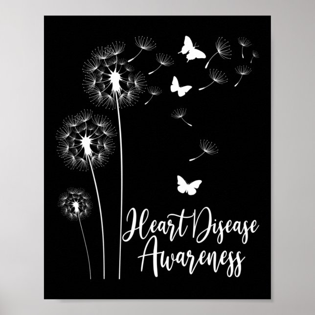 Affiche Red Ribbon Heart Disease Awareness Mois American (Devant)