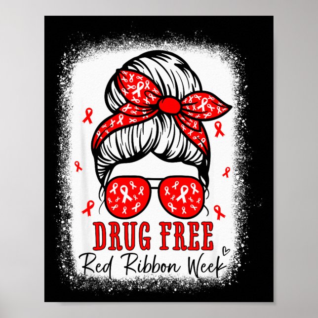 Affiche Red Ribbon Week Awareness Coquette Drug Anti-drug  (Devant)