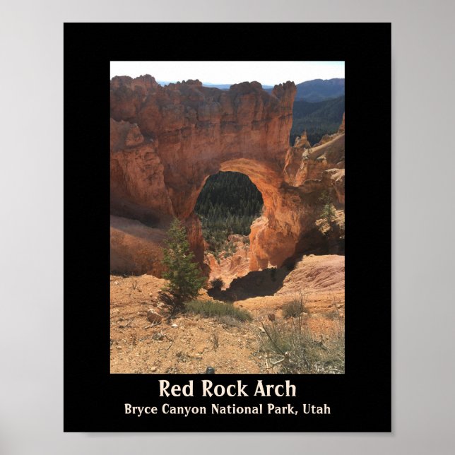 Affiche Red Rock Arch Bryce Canyon National Park Utah (Devant)