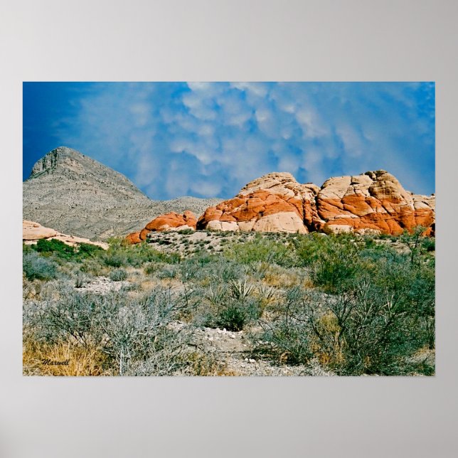 Affiche Red Rock Canyon Paysage Photo Art (Devant)