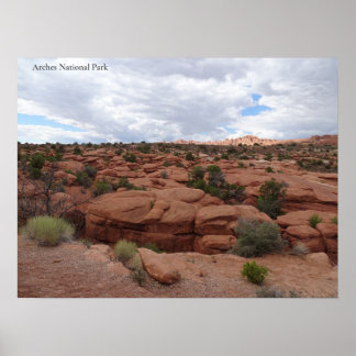 Affiche Red Rock dans le Parc national des Arches