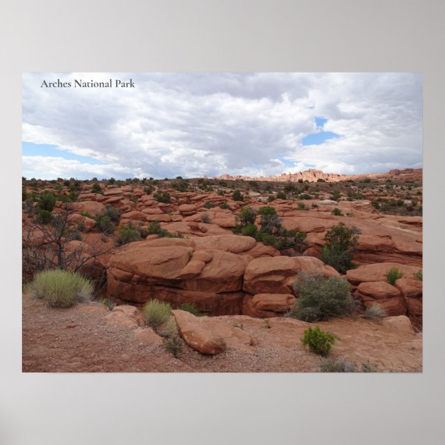 Affiche Red Rock dans le Parc national des Arches (Devant)