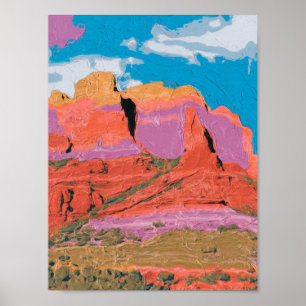 Affiche Red Rock, Sedona, Arizona, Art moderne