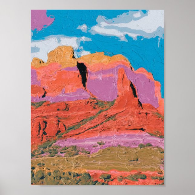 Affiche Red Rock, Sedona, Arizona, Art moderne (Devant)