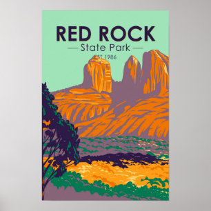 Affiche Red Rock State Park Arizona Vintage