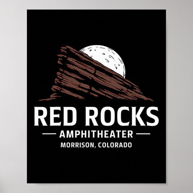 Affiche Red Rocks Amphitheatre Morrison Colorado Randonnée (Devant)