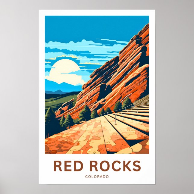 Affiche Red Rocks Colorado Imprimer (Devant)