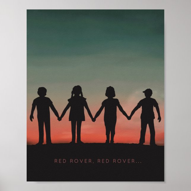 Affiche RED ROVER nostalgique jeu d'enfance au coucher du  (Devant)