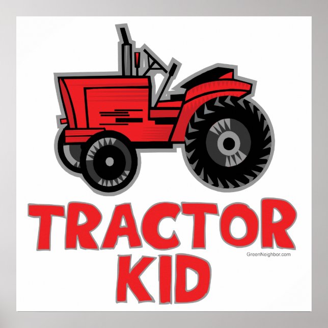 Affiche Red Tractor Kid (Devant)