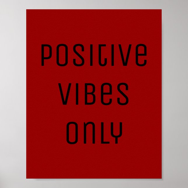 Affiche Red vident positive (Devant)