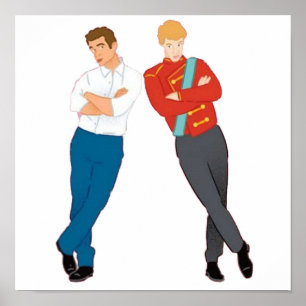 Affiche Red White and Royal Blue Book Art