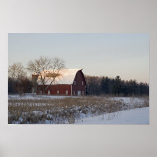 Affiche Red Winter Grange
