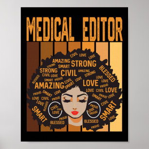 Affiche Rédacteur médical Puissant Mois de l'histoire des 