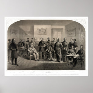 Affiche Reddition du Général Lee chez l'Appomattox