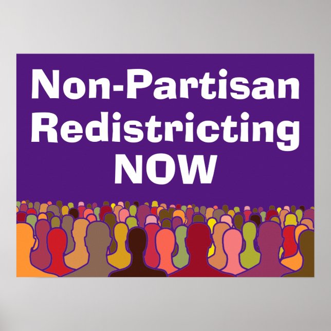 Affiche Redécoupage non partisan maintenant (Devant)