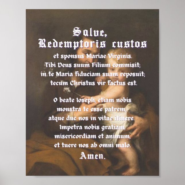 Affiche Redemptoris Custos Imprimer (Devant)