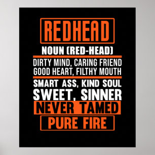 Affiche Redhead Définition Cute Red Hair Girls Femmes