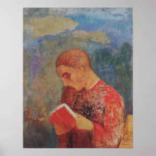 Affiche Redon - Alsace ou moine lisant