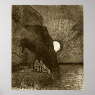 Affiche Redon - Démon toujours à mes côtés s'agite 1890