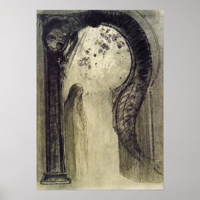 Affiche Redon - Femme Et Serpent 1890 (Devant)