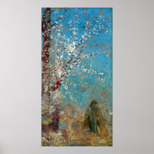Affiche Redon - Figure Sous Un Arbre En Floraison
