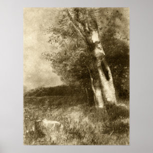 Affiche Redon - Paysage 1880