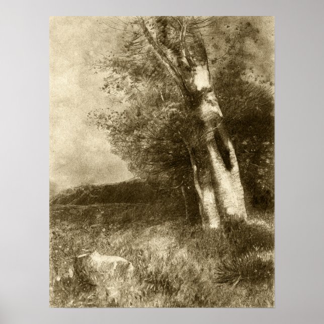 Affiche Redon - Paysage 1880 (Devant)