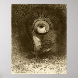 Affiche Redon - Première Vision Tentée En Fleur 1883