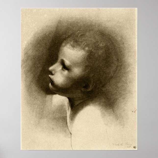 Affiche Redon - Tête de saint Jean-Baptiste (Devant)