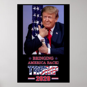 Affiche Redonner l'Amérique - Trump 2020