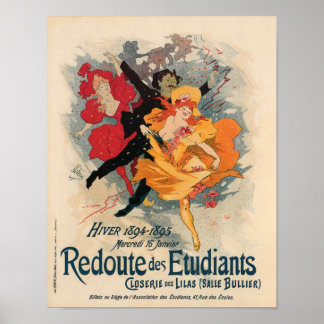 Affiche Redoute des Etudiants 1894