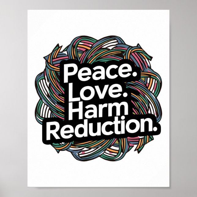 Affiche Réduction des Risques Paix Amour Sensibilisation S (Devant)