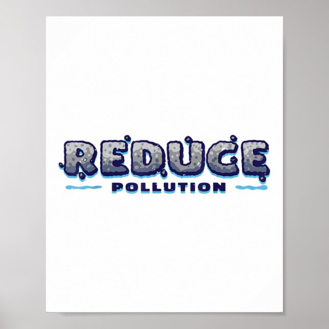 Affiche Réduire la pollution, l'écologie, De l'environneme (Devant)