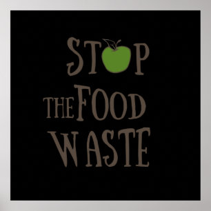 Affiche réduire les déchets alimentaires