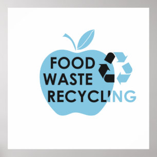 Affiche réduire les déchets alimentaires