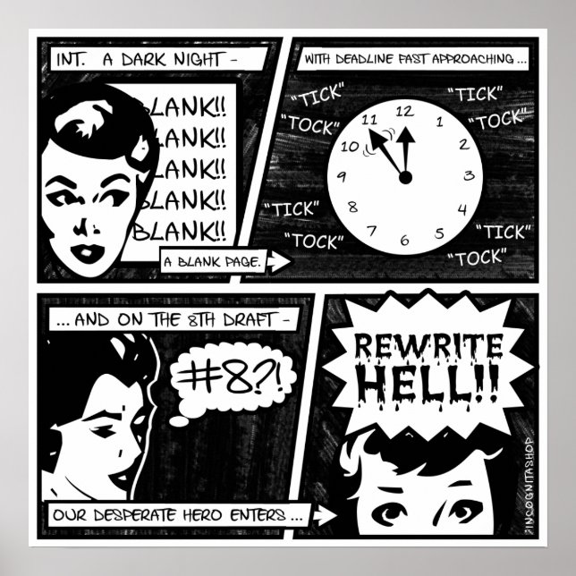 Affiche Réécrire la bande dessinée enfer (Devant)