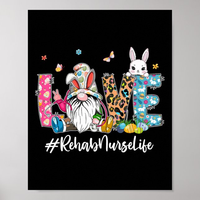 Affiche Rééducation Amour Mignon Infirmière Vie Gnome Orei (Devant)
