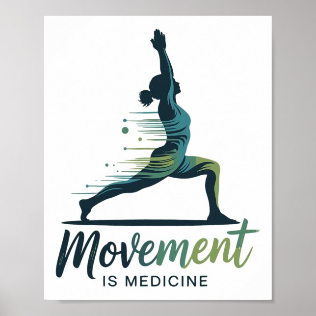 Affiche Rééducation de l'exercice de yoga pour la santé Mé (Devant)