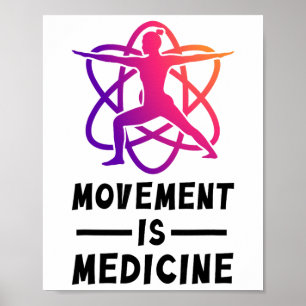 Affiche Rééducation de l'exercice de yoga pour la santé Mé