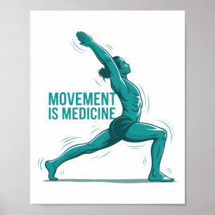 Affiche Rééducation de l'exercice de yoga pour la santé Mé