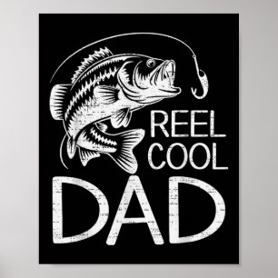Affiche Reel Cool Papa Pêche Pêcheur Pêcheur Poisson Amour