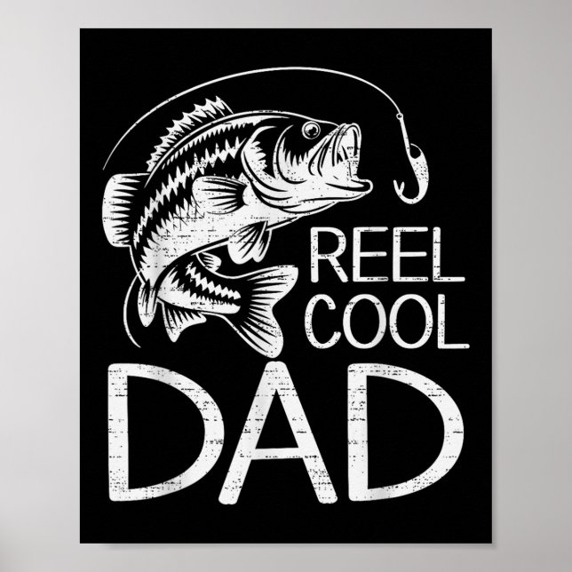 Affiche Reel Cool Papa Pêche Pêcheur Pêcheur Poisson Amour (Devant)