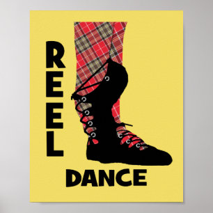 Affiche Reel Dance Scottish Country Dance Thème