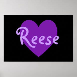 Affiche Reese en violet